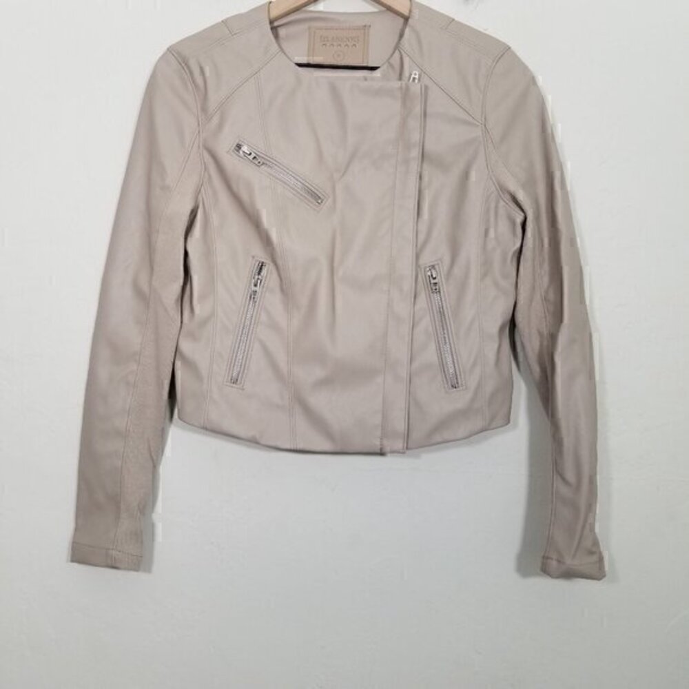 Blank NYC Faux Leather Jacket Zip-Up Size S